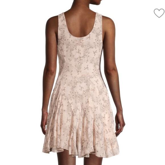 Rebecca Taylor Floral Print Godet Mini Dress Size 10 NWOT Fit & Flare Silk - Picture 13 of 16